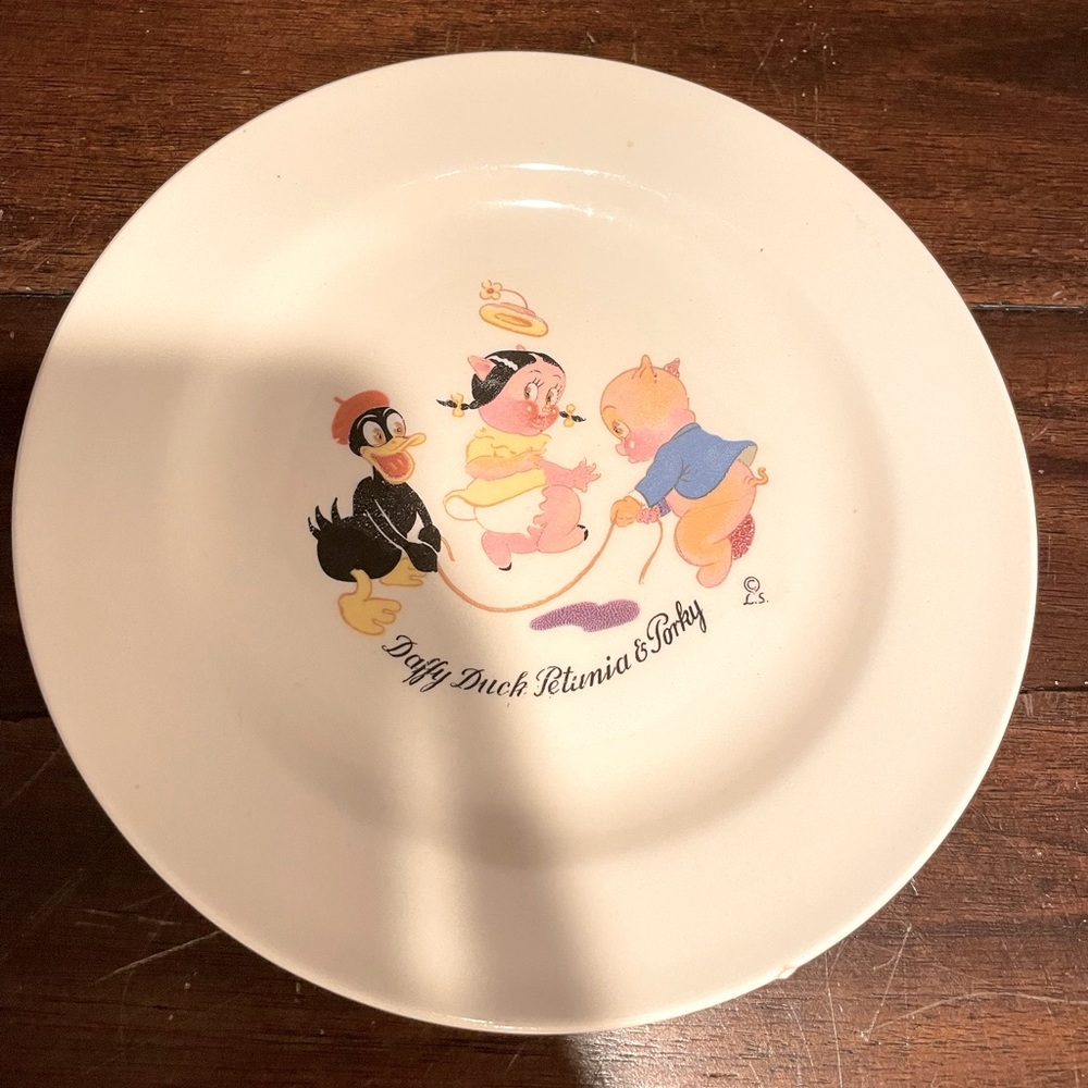 Vintage Looney Tunes Plate